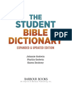 The Student Bible Dictionary - Expanded and Updated Edition Excerpt