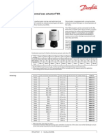 Data Sheet Thermal Wax Actuator TWA: Application