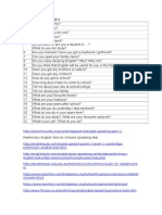 Pet Speaking Part 1: Preliminary English Test For Schools Speaking Test