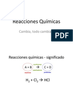 Clase de Reacciones Quimicas y Balanceo de Ecuaciones