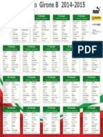 Calendario Lega Pro B