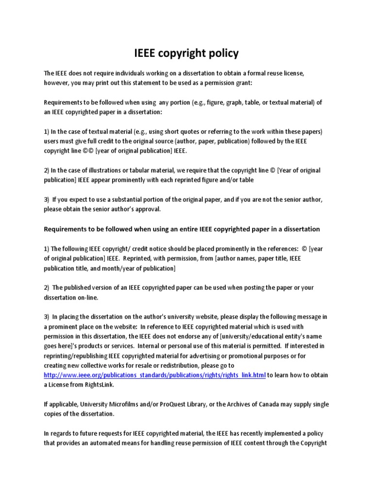 Ieee copyright form word image