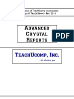 Crystal Reports - Advanced