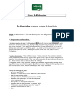 Philosophie La Dissertation Exemple Pratique de La Methode