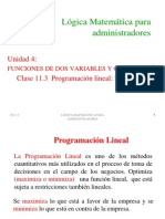 4.3 Programacion Lineal Metodo Grafico 2013-2