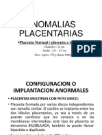 Anomalias Placenta y Membranas
