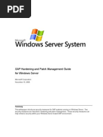 Sap Hardening and Patch Management Guide For Windows Server