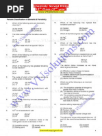 Chemistry FSC 2nd Year Solved MCQs Notes