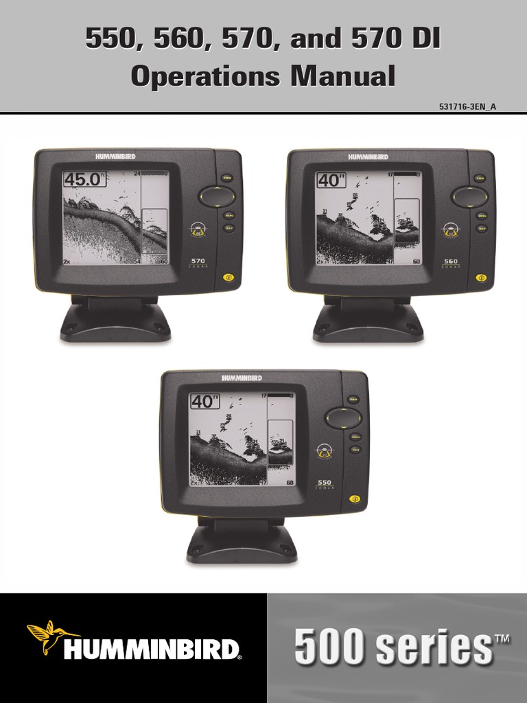 Manual Utilizare Sonar Humminbird 570 DI PDF Sonar Waste