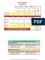 Daily Schedule 2014-2015