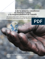 El Impacto de La Minería Canadiense en América Latina