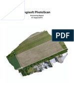 Agisoft Photoscan: Processing Report 01 August 2014