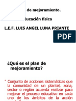 El Plan de Mejoramiento