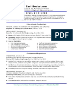 Sample Resume Civil Engineer Entry Level