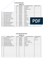 Lista de Estudiantes