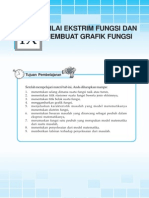 NiLai Ekstrim Fungsi Dan Membuat Grafik Fungsi - Bab9