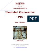 PIC Posgrado Ejecutivo en Identidad Corporativa - Octubre 2014