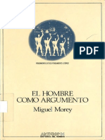 Morey - El Hombre Como Argumento