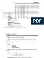 TPNº I - Curso de Operador de PC - Modulo Excel