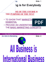 Marketing Is For Everybody: The Purpose of The Course & The Purpose of The Text