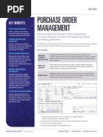 Acumatica Data Sheet Purchase Order Management