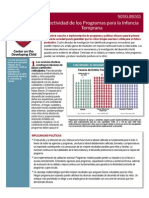 Breves-Efectividad de Los Programas de La Infancia Temprana_InBrief-Early Childhood Program Effectiveness