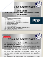 Unidad III Toma de Decisiones