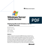 Deploying Microsoft Windows Server Update Services