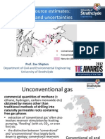 Shale Gas Resource Estimates - Zoe Shipton 1