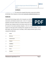 Performance Factor Impact On Profitability of Cementmanufacturing Sector in Pakistan