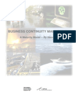 Business Continuity Management - A Maturity Model