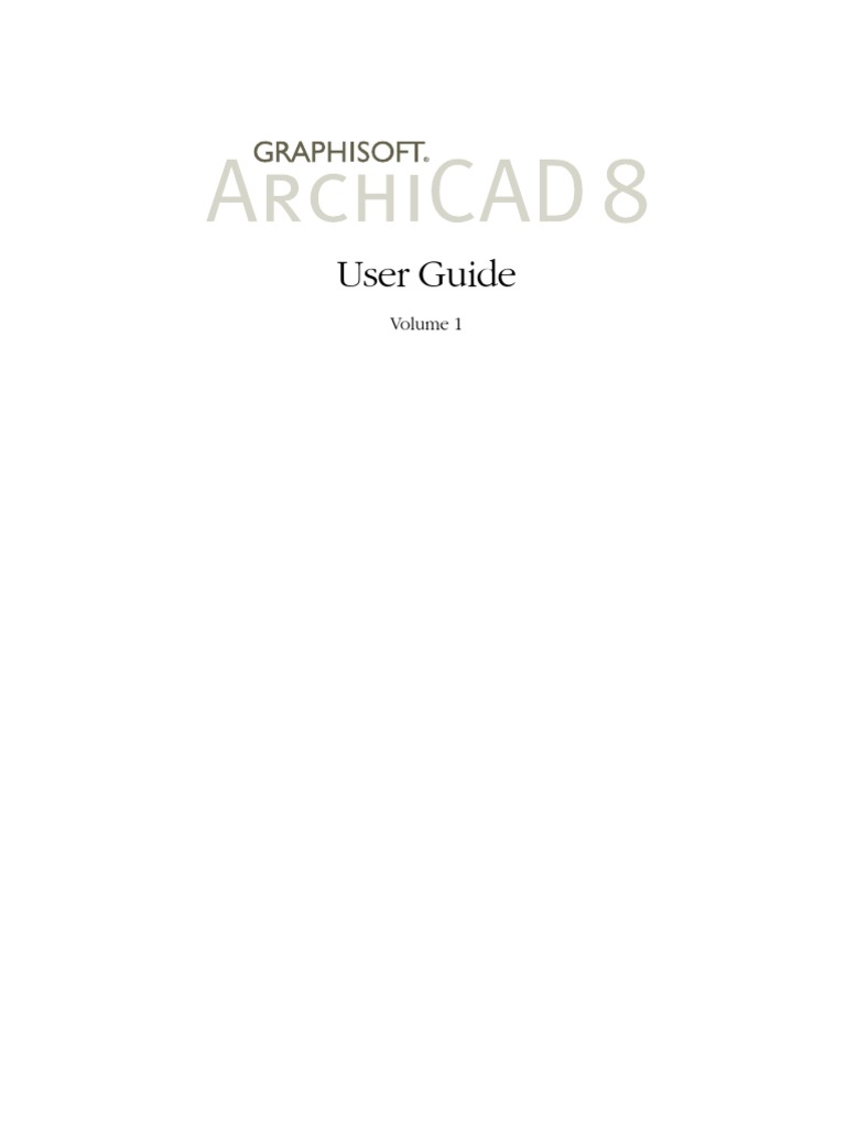 ArchiCAD User Guide | PDF | Menu (Computing) | Icon (Computing)