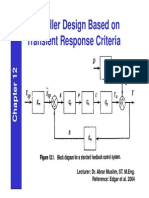 Controller Design Based On Transient Response Criteria