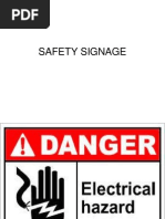 Factory Safety Signage Checklist | PDF | Safety | Prevention