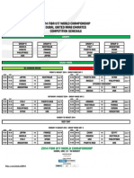 2014 FIBA U17 WC Competition Schedule