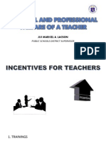 Personal and Professional WPERSONAL AND PROFESSIONAL WELFARE OF A TEACHER - Pptelfare of A Teacher