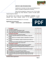 Encuesta de Clima Organizacional Oficial