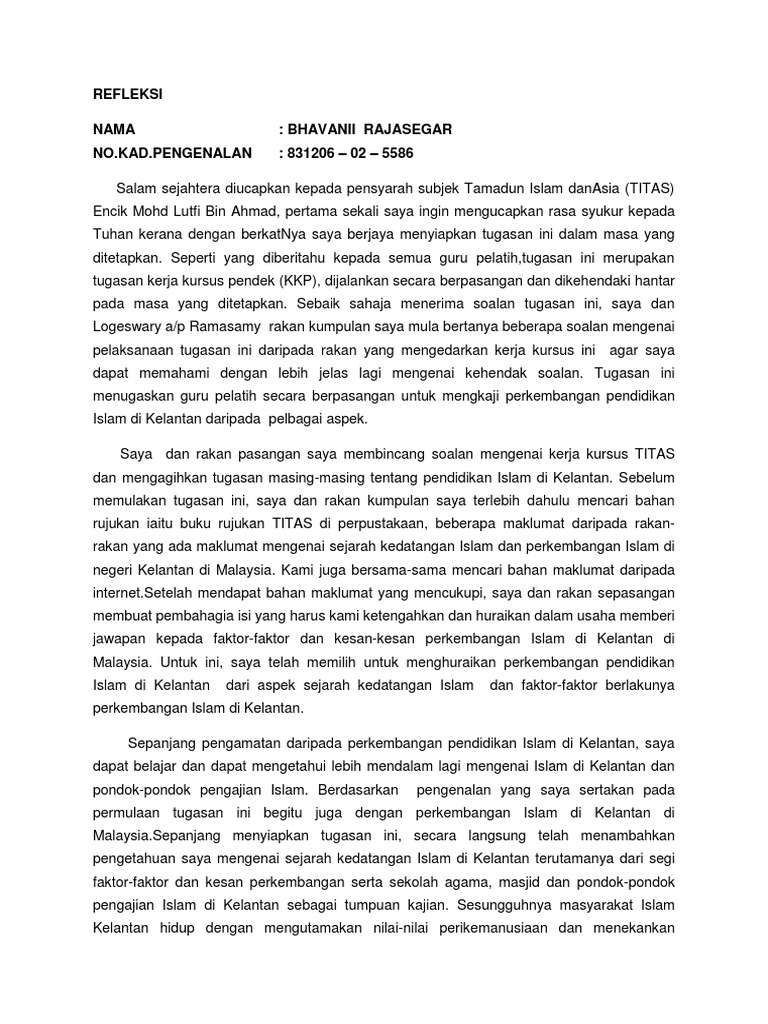 Refleksi Titas  PDF
