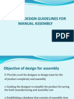 GENERAL DESIGN GUIDELINES FOR MANUAL ASSEMBLY