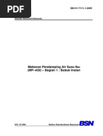 Download SNI 01-71111-2005 Makanan Pendamping ASI_Bubuk Instan by Muhammad Arga SN236675572 doc pdf