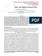 Hybrid Filter Bank With Digital Synthesis Filter: IPASJ International Journal of Electronics & Communication (IIJEC)