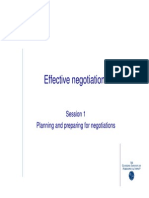 Effective Negotiation Preparation