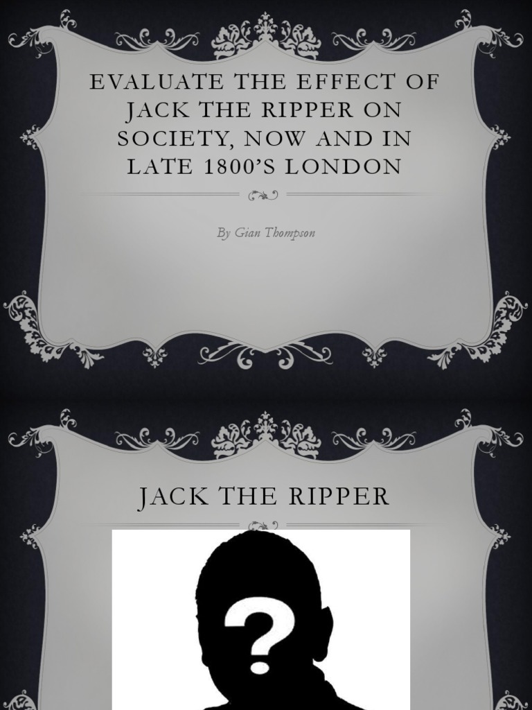 'Jack The Ripper' Modern Task 3 | PDF | Mystery, Thriller & Crime ...