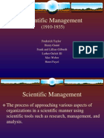 1 Scientific Management 1910 - 1935