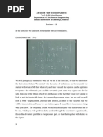 Advanced Finite Element Analysis Prof. R. Krishnakumar Department of Mechanical Engineering Indian Institute of Technology, Madras Lecture - 11