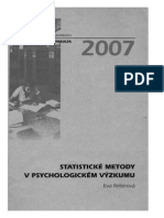 Statistické metody v psychologickém výzkumu Eva Reiterová