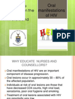 Oral Lesions indicative of HIV - Presentation