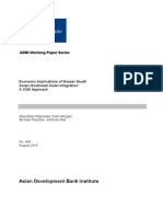  Economic Implications of Deeper South Asian-Southeast Asian Integration: A CGE Approach 