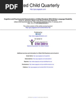 Download Cognitive and Psychosocial Characteristics of Gifted Students With Written Language Disability by Sanda Batan SN236691043 doc pdf