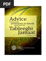 Advice To Tableeghi People